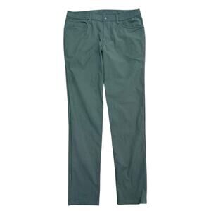 Lululemon Men's ABC Slim-Fit 5 Pocket Pant 32L Green size 33